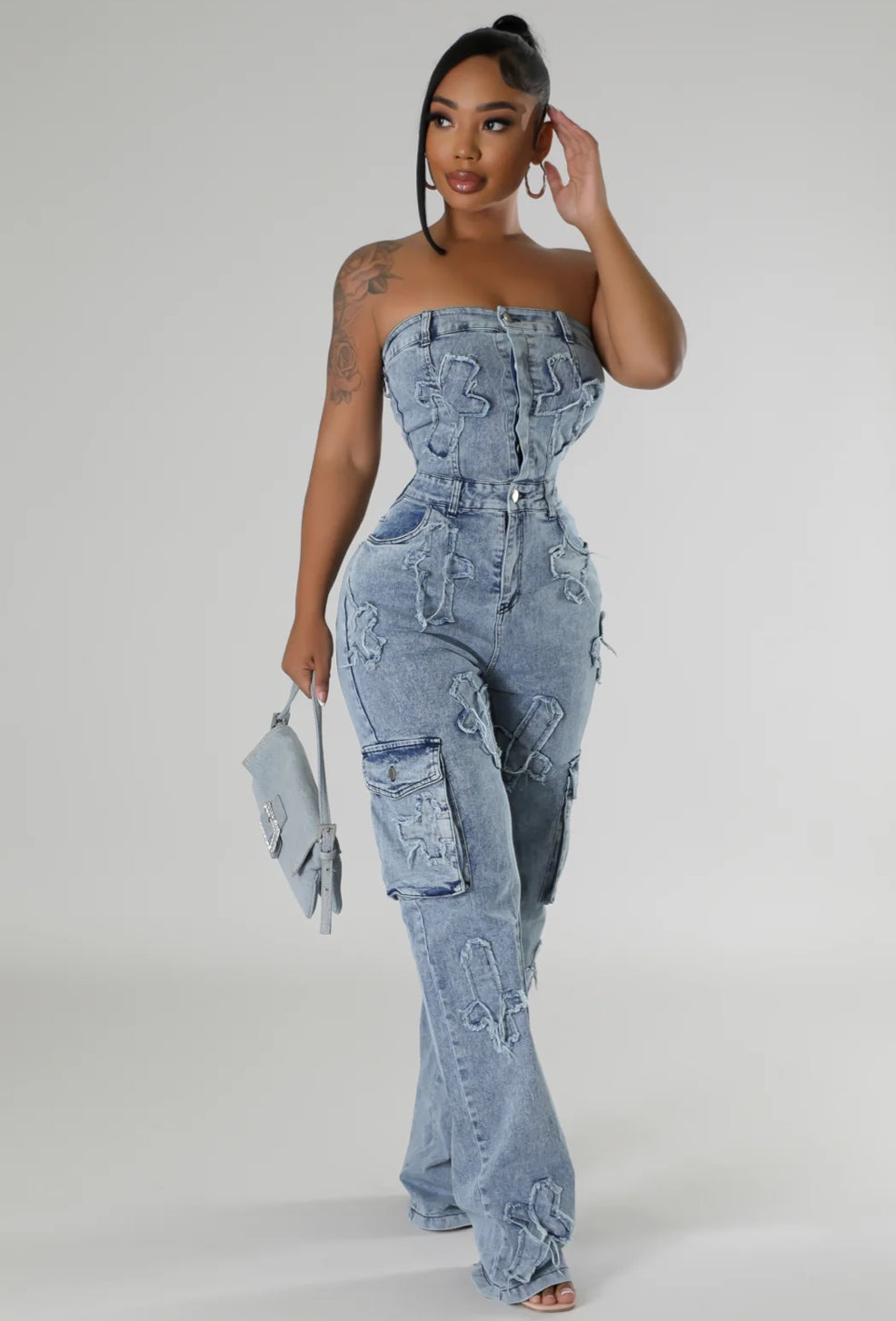 True Design Denim Jumpsuit