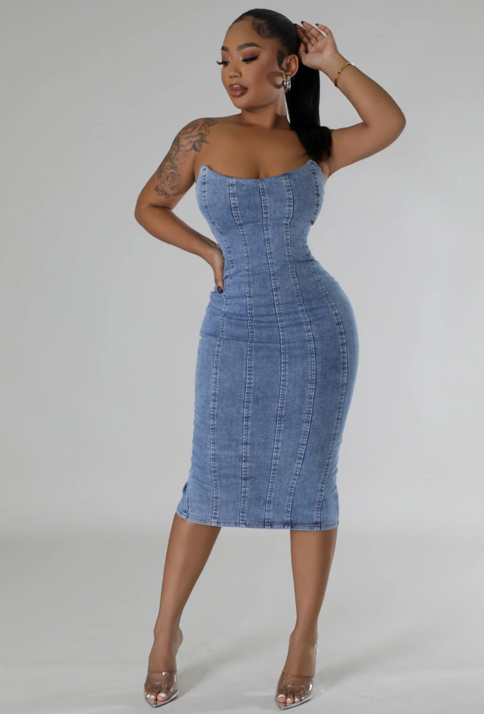 Be Selective Denim Dress