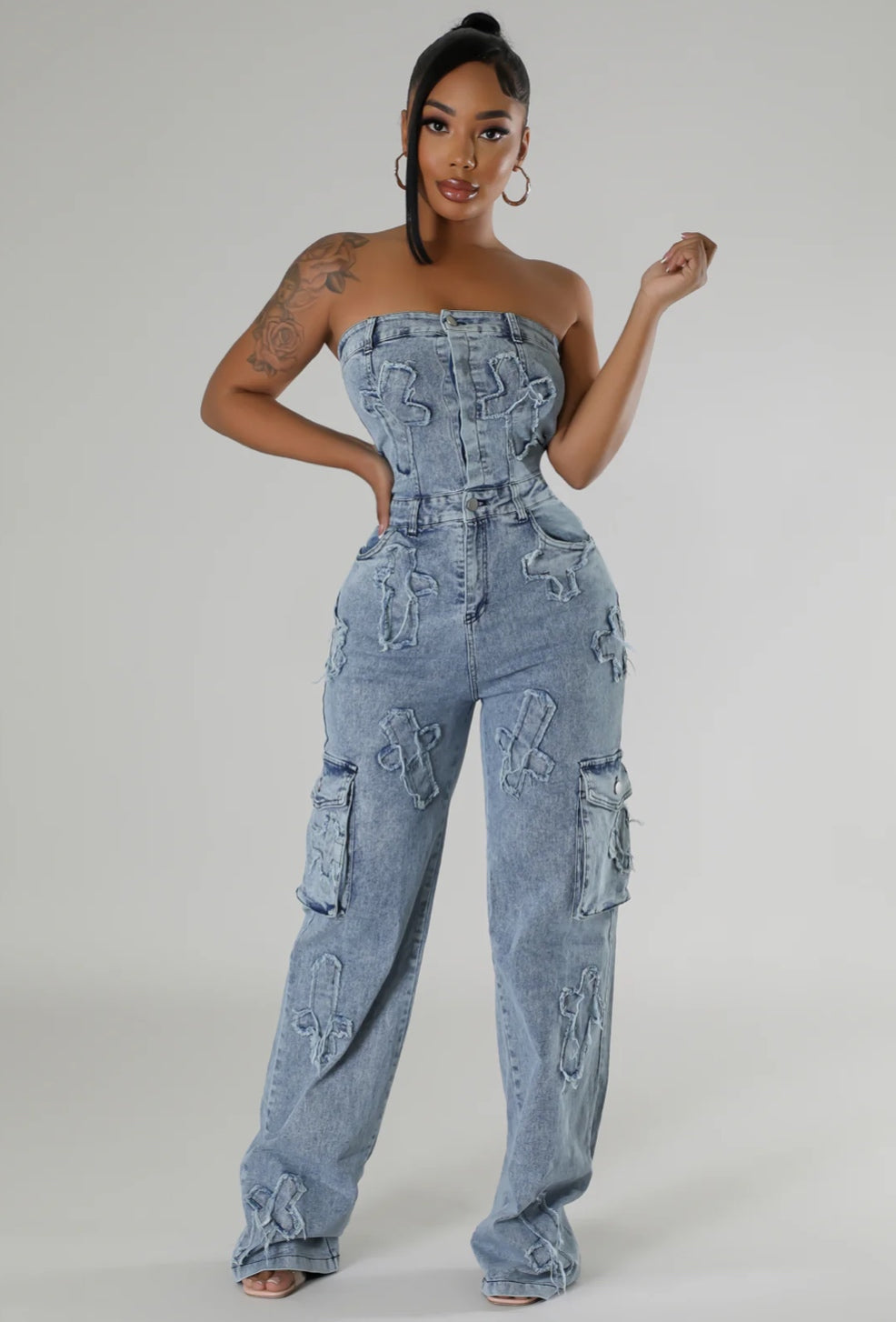 True Design Denim Jumpsuit