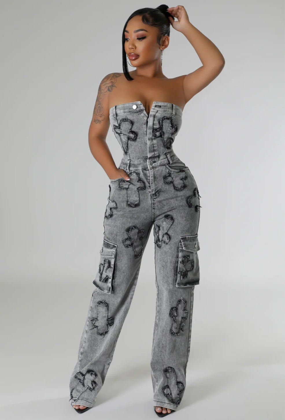 True Design Denim Jumpsuit