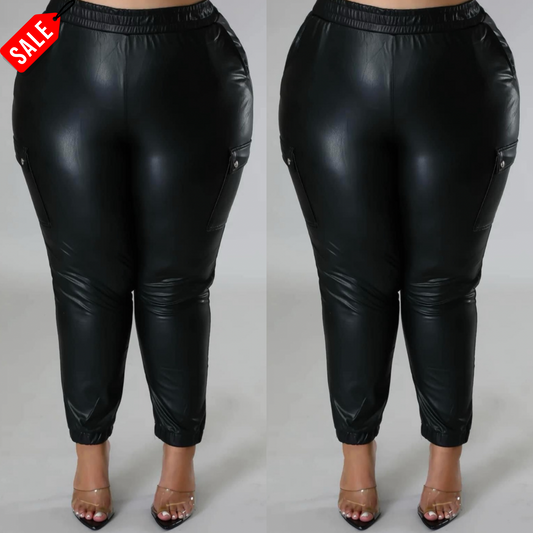 Orion Leather Pants (Plus Size)